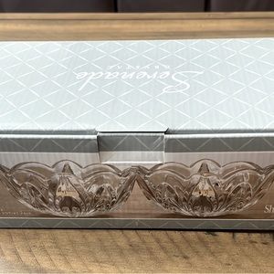 Serenade crystal votive pair